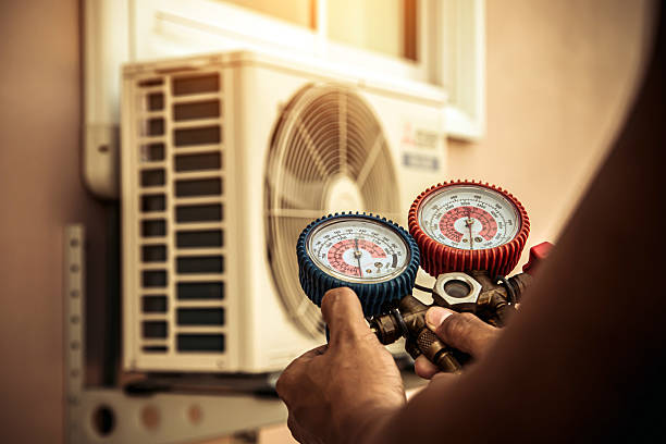 Professional Hvac technician working in West Point, PA